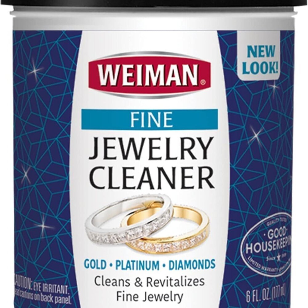 Fine Jewelry Cleaner Liquid with Cleaning Brush – Restores Shine & Brilliance to